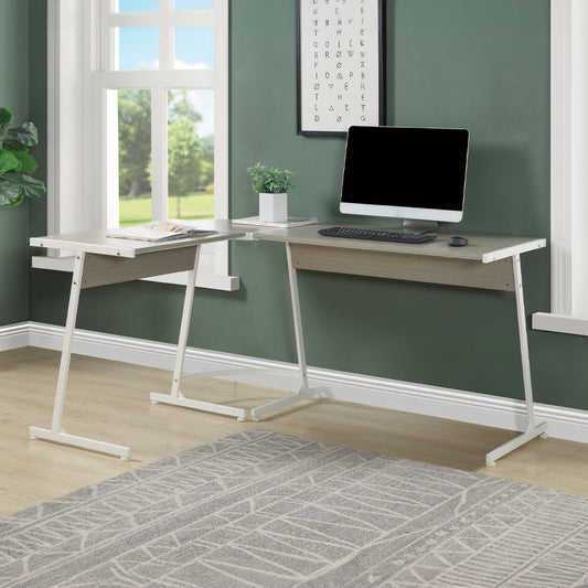 Carver - Computer Desk - Gray & White