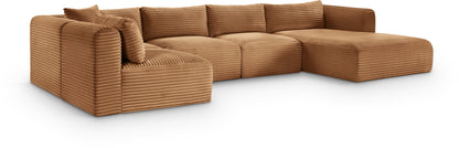 Shaggy - Fabric 5 Piece Modular U-Shaped Sectional