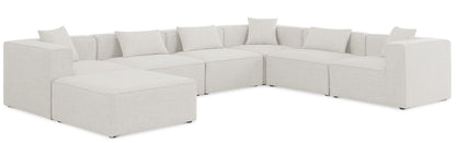 Cube - Linen 7 Piece Modular Sectional