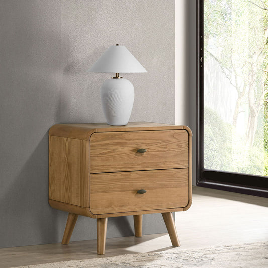 Winston - 2 Drawer Nightstand - Ash Brown