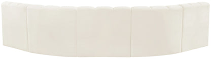 Arc - Velvet 5 Piece U-Shaped Modular Sofa