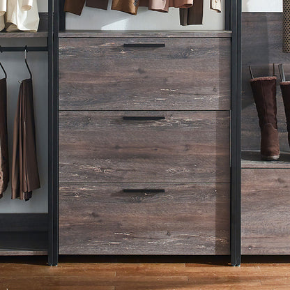 Monica - Walk-In Closet System - Rustic