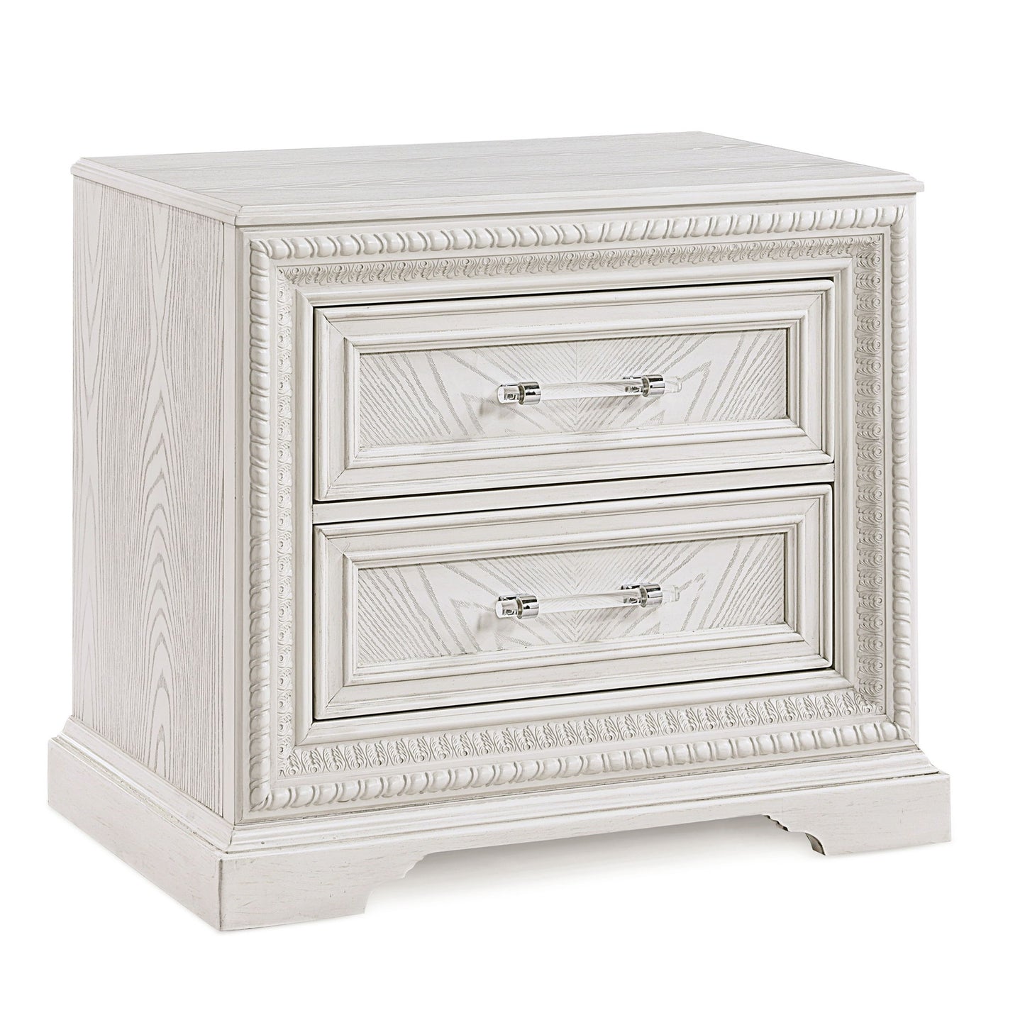 2 Drawer Storage Nightstand Bedroom Furniture - Antique White