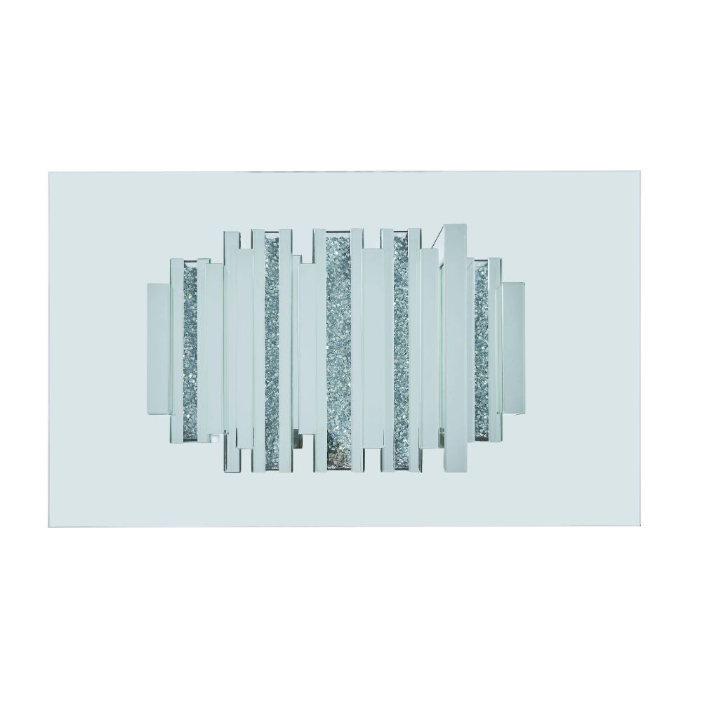 Noralie - 47" X 28" Coffee Table - Mirrored & Faux Diamonds