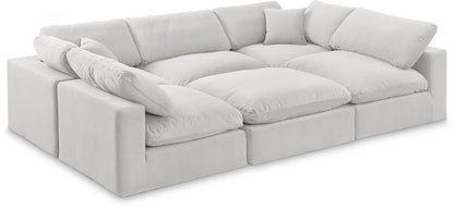 Comfy - 6 Piece Velvet Sectional