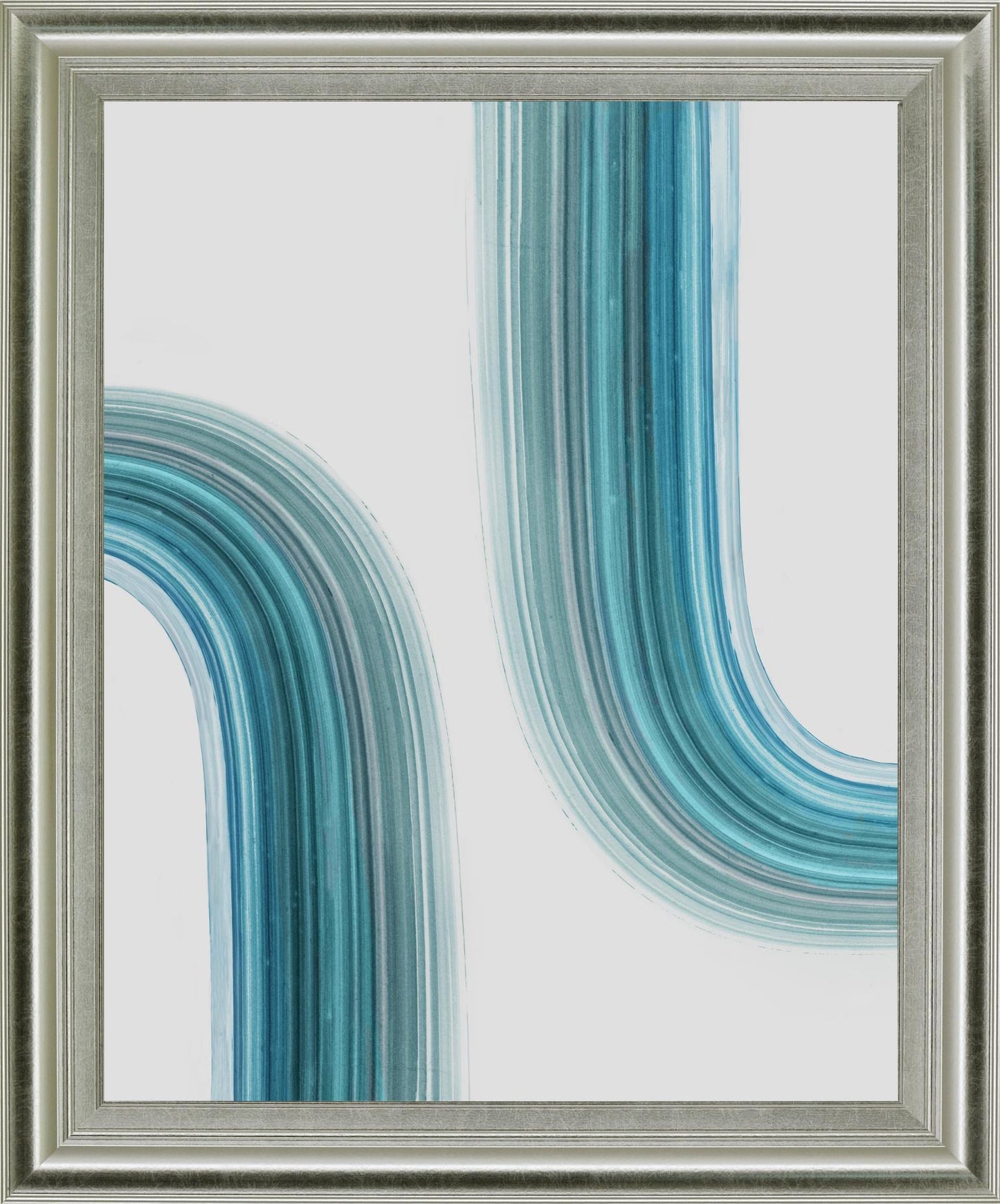 Curved Streams - 28" x 34" Framed Wall Art