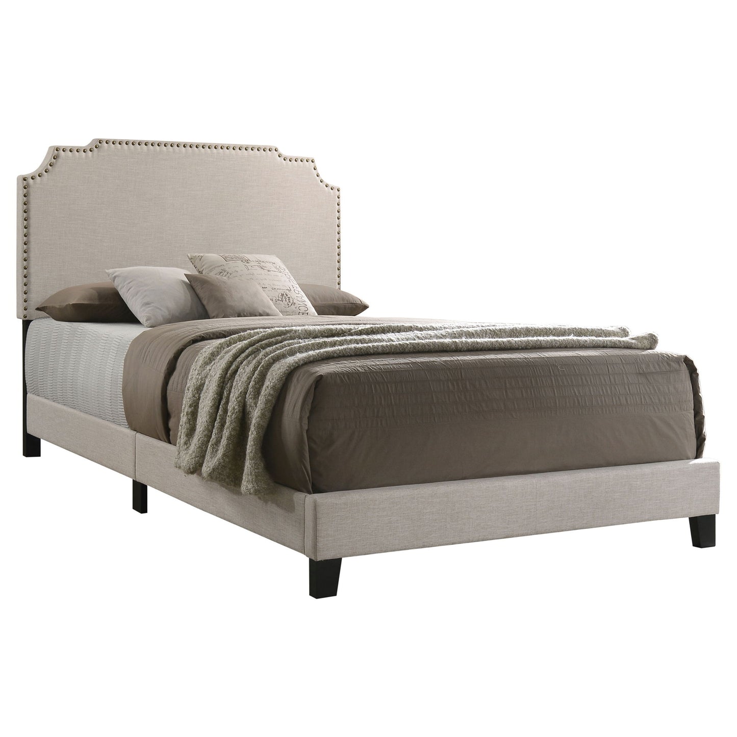 Copper - Eastern King Panel Bed - Beige