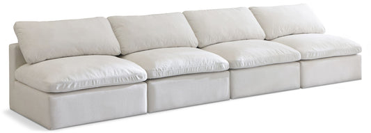 Plush - Modular Armless 4 Seat Sofa