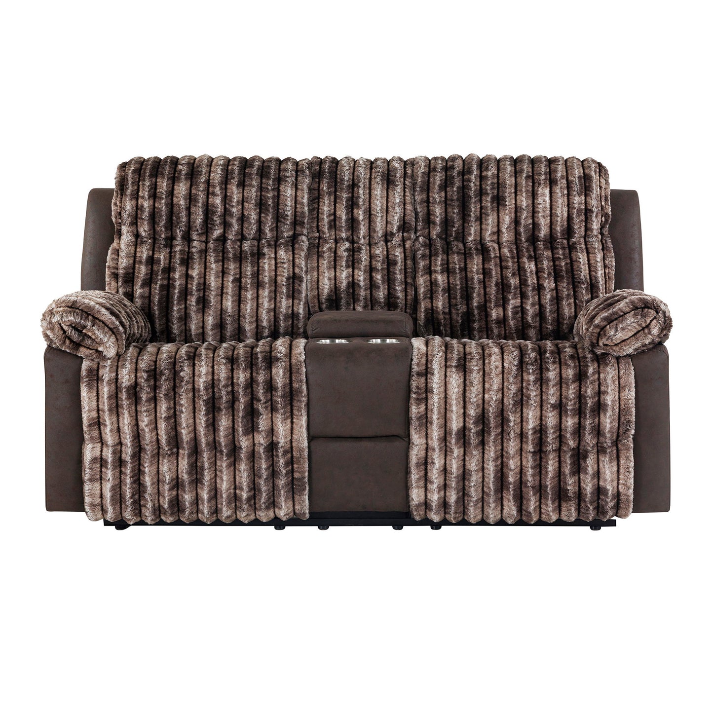 Bruni - Console Reclining Loveseat With Manual Recline