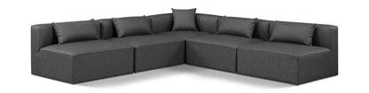 Cube - 5 Piece Modular Corner Armless Sectional