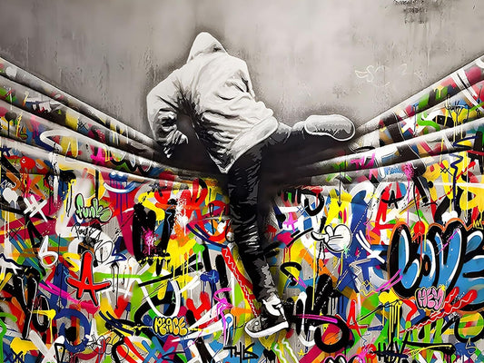 Urban Breaker - 36" x 48" Framed Wall Art