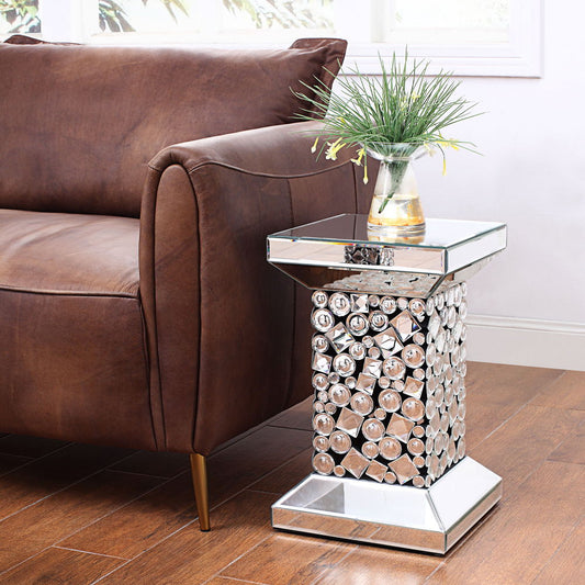 Kachina - End Table - Mirrored & Faux Gems