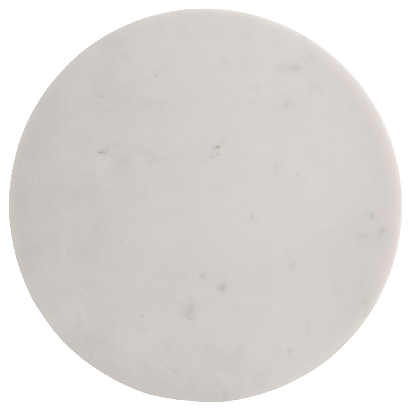 Selena - Round Side Table - White / Gray
