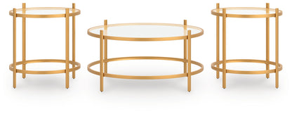 Pearlox - Occasional Table Set (Set of 3) - Gold