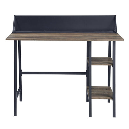 Garima - Writing Desk - Rustic Oak & Black