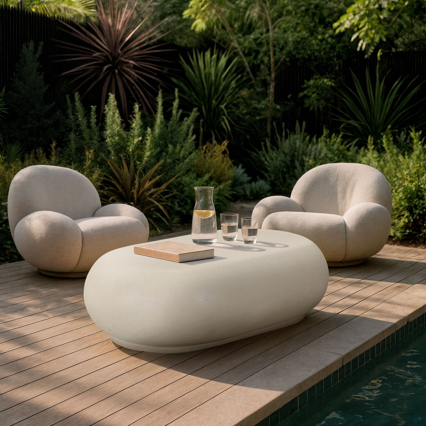 Pebble - Concrete And Fiberglass Coffee Table