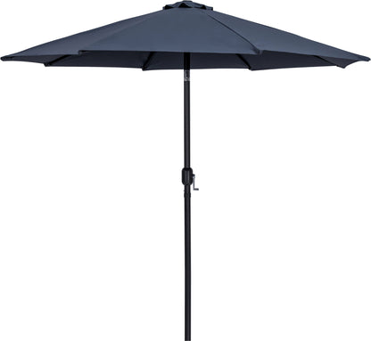 Fiji - Aluminum Patio Umbrella With Square Teak And Black Base