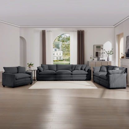 Elegant Oversized Sectional Sofa Set With Deep Seats And Flexible Layout