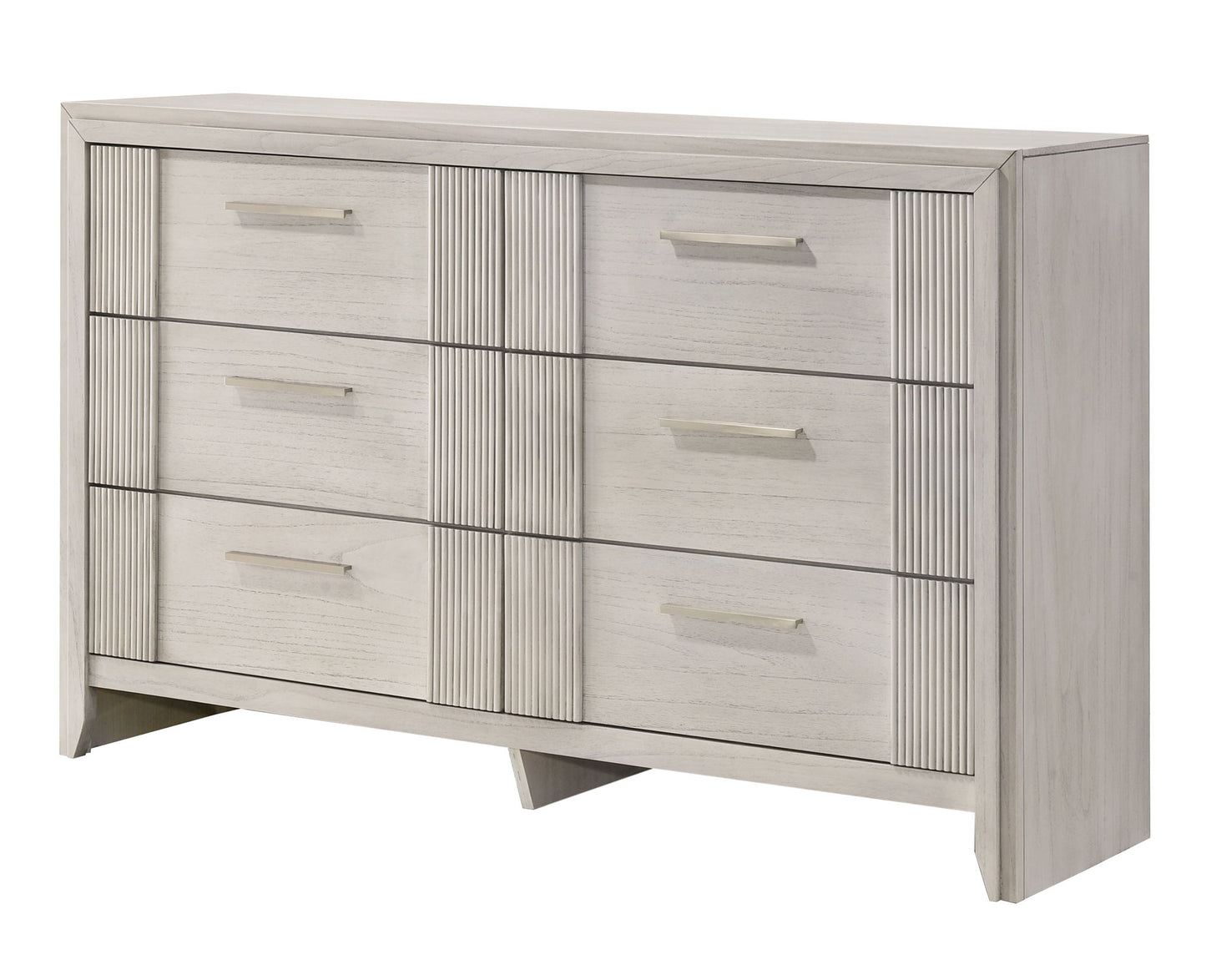 Carlton - Dresser & Mirror - White Mist