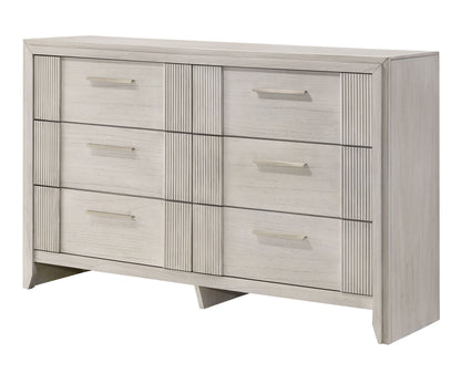 Carlton - Dresser & Mirror - White Mist