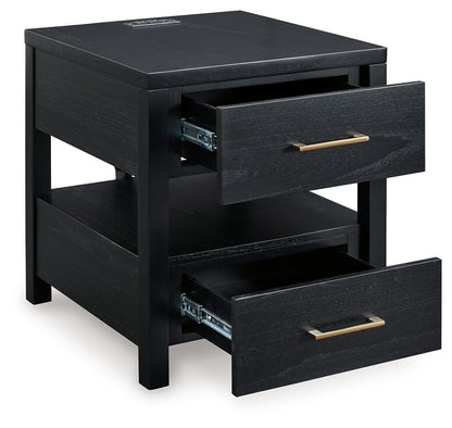 Winbardi - Rectangular End Table - Black