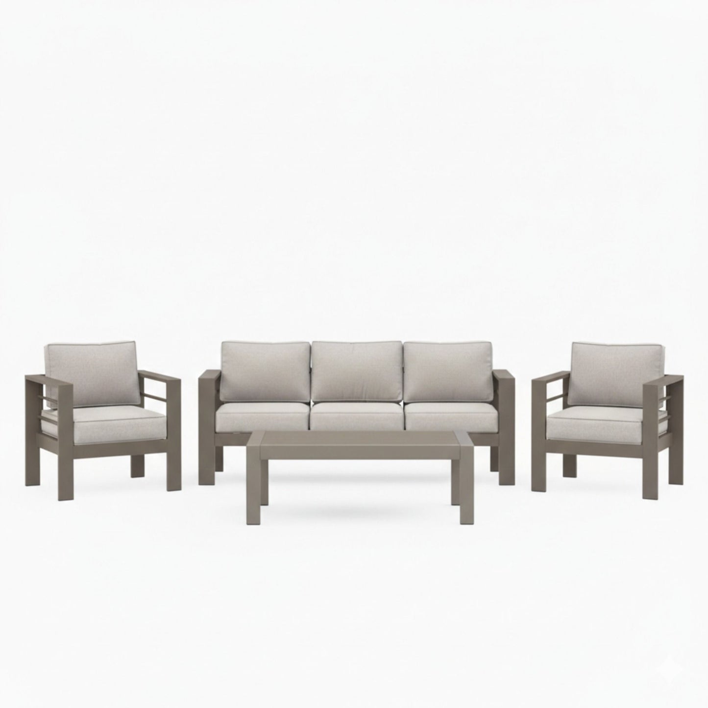 Outdoor Patio Set, All-Weather With Thick Cushions