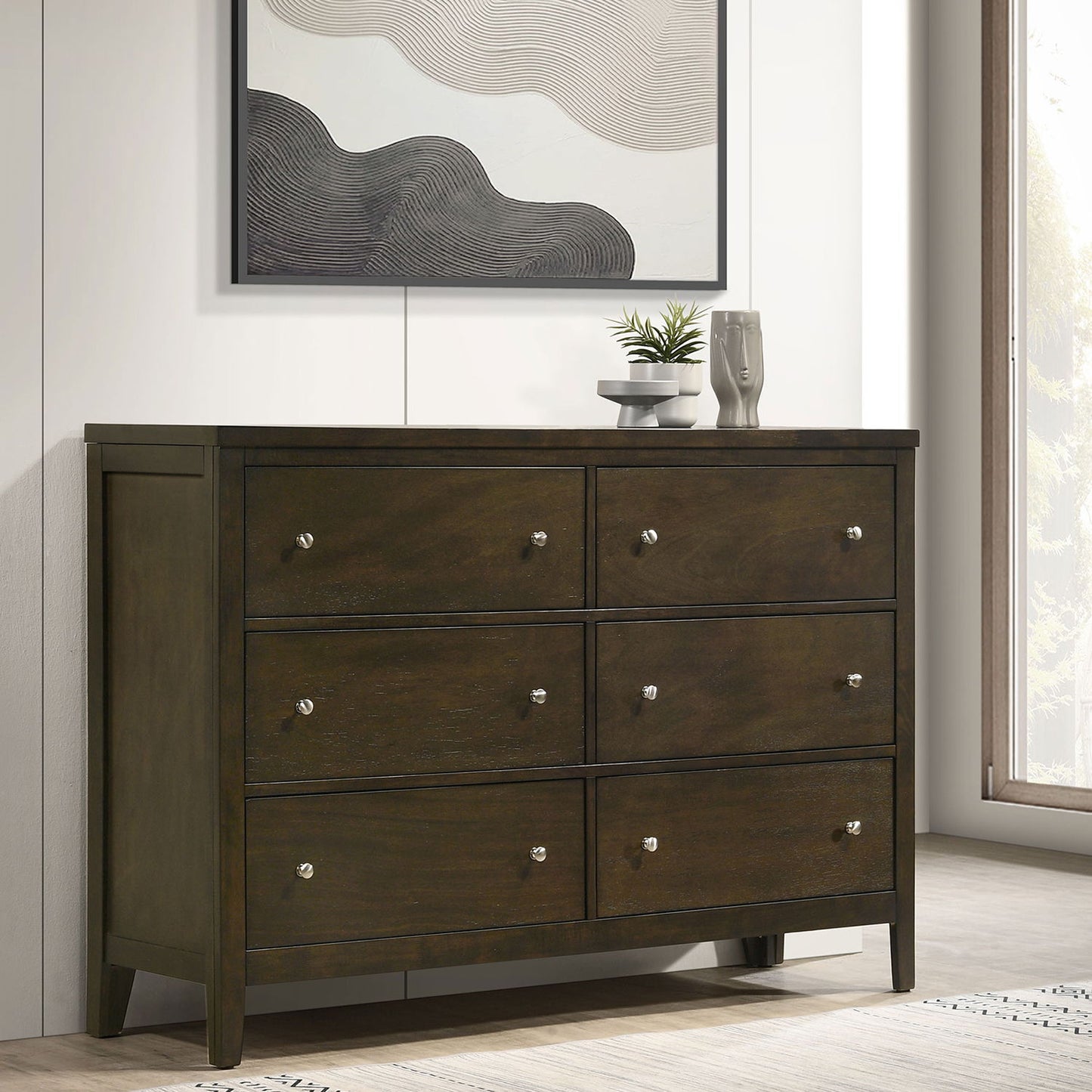 Clement - 6 Drawer Dresser Cabinet - Espresso