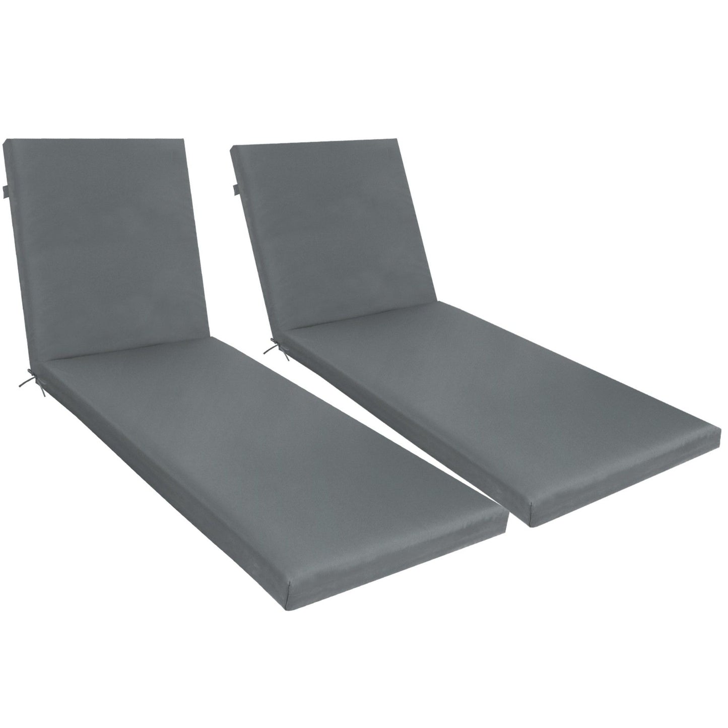 2 Piece Outdoor Chaise Lounge Cushion Set, Replacement Cushions For Patio Furniture