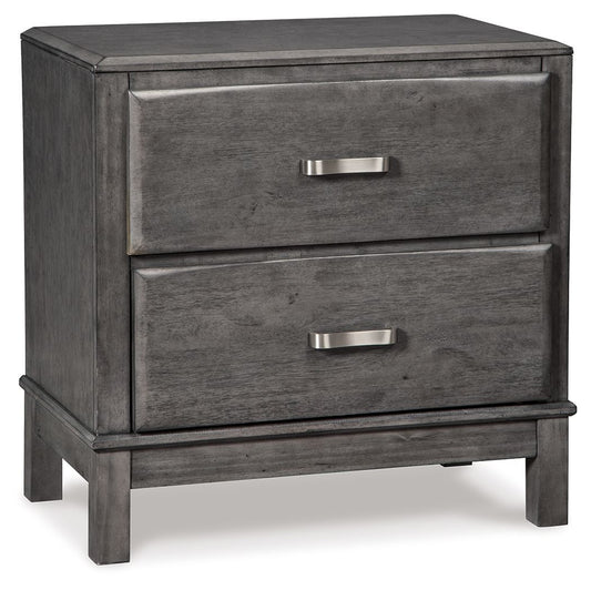 Caitbrook - Two Drawer Night Stand - Gray