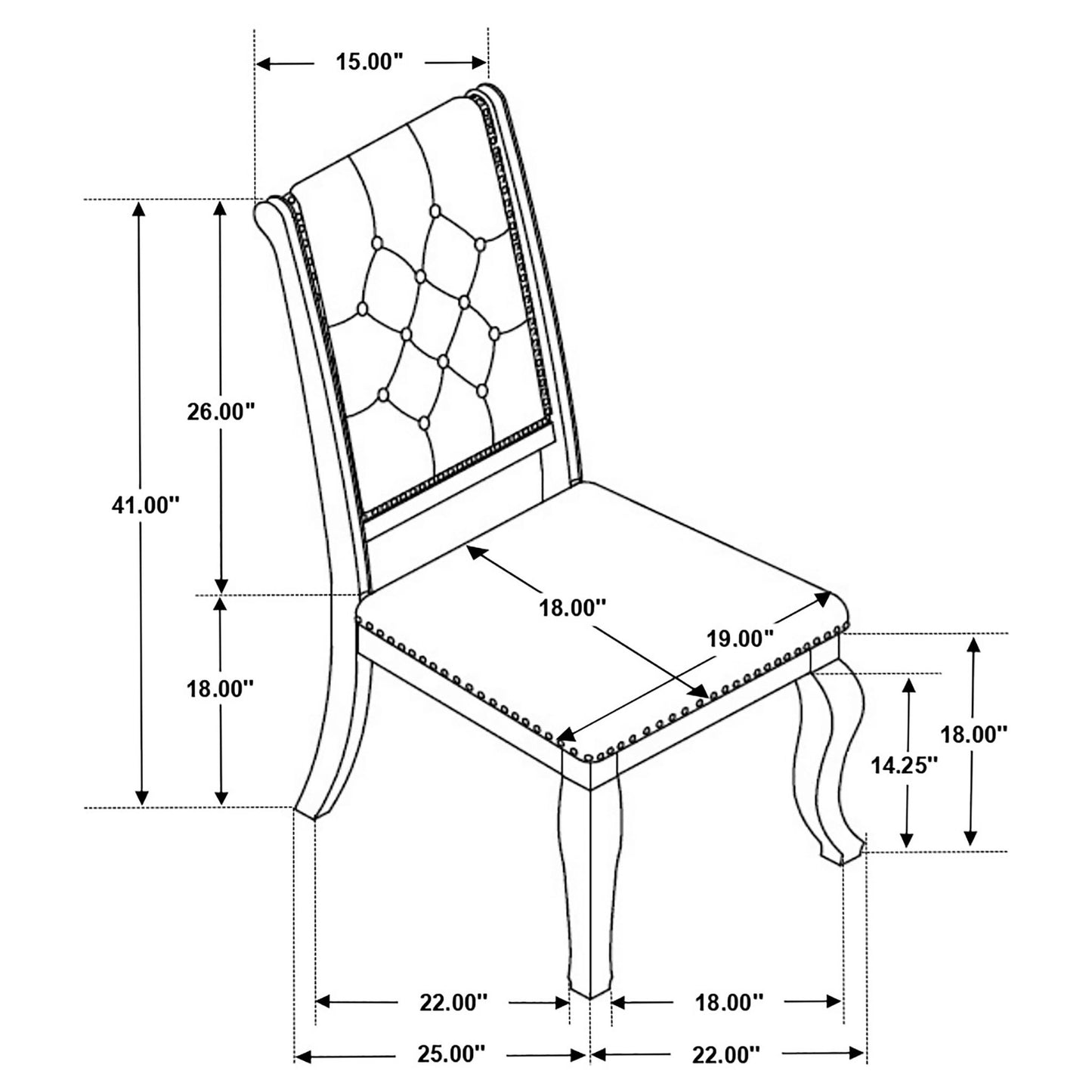 Fremont - Tufted Back Dining Chair (Set of 2)