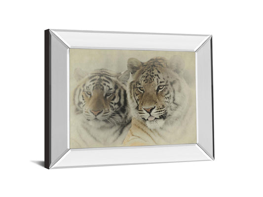 Mystic Realm By Wink Gaines - Mirror Framed Print Wall Art - Beige