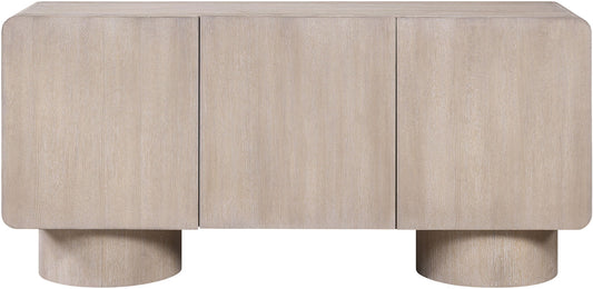 Adagio - Solid Wood And Oak Veneer Sideboard / Buffet - Natural