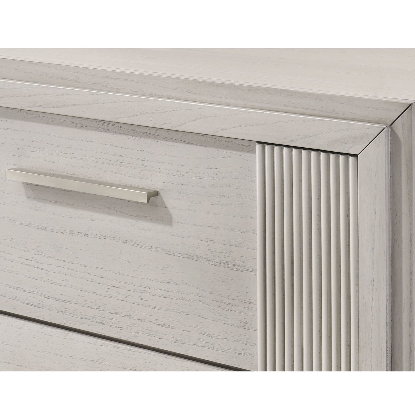 6 Drawer Storage Dresser Furniture - Antique White