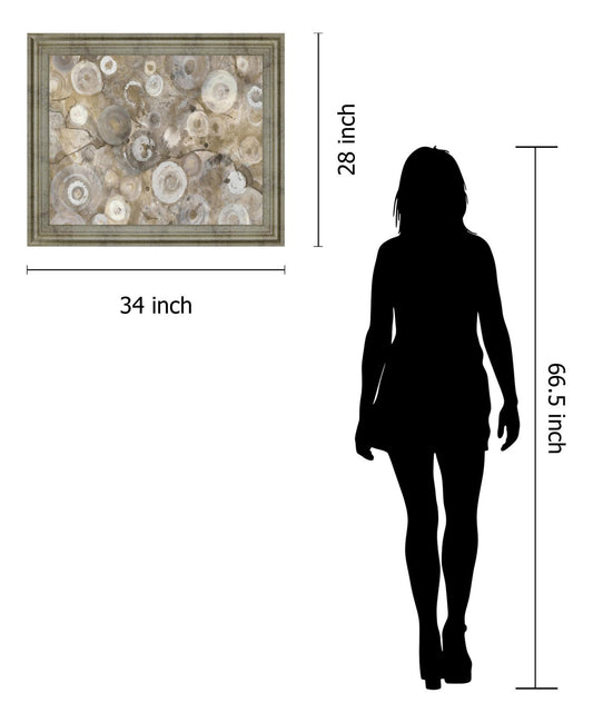 Mist Swirl Fusion - 28" x 34" Framed Wall Art