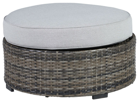 Harbor Court - Ottoman with Cushion - Gray