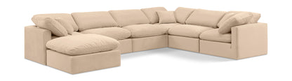 Indulge - Velvet 7 Piece Modular Sectional