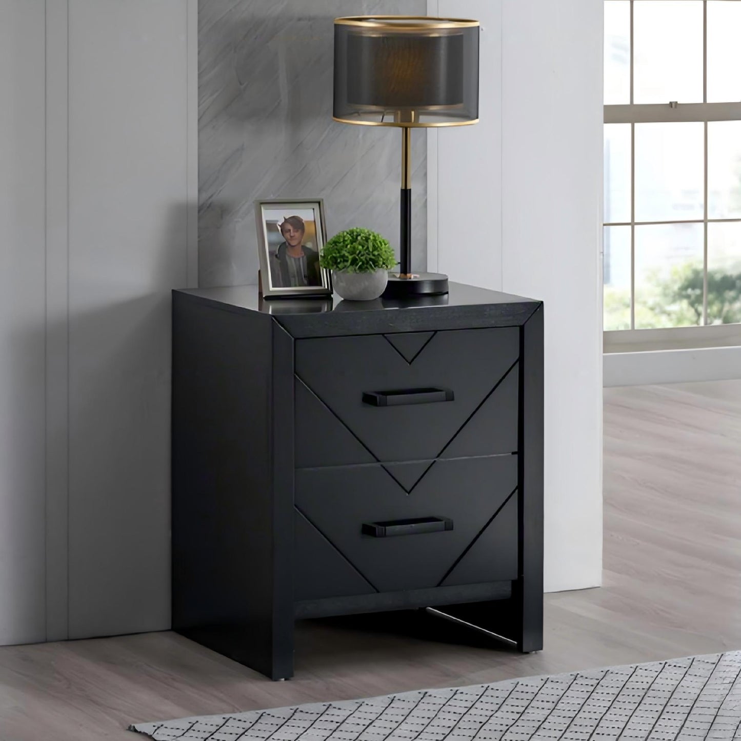 Morris - 2 Drawers Nightstand