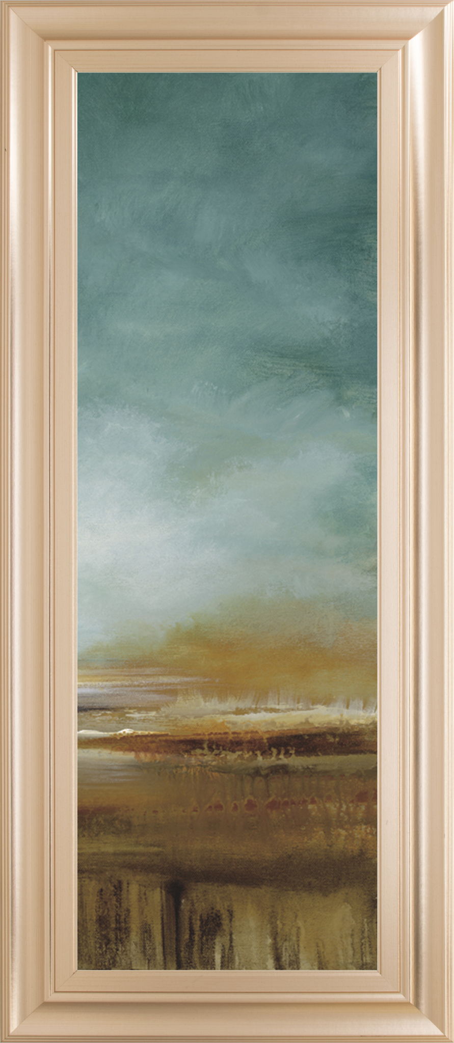 New Horizons III By Tesla - Framed Print Wall Art - Blue