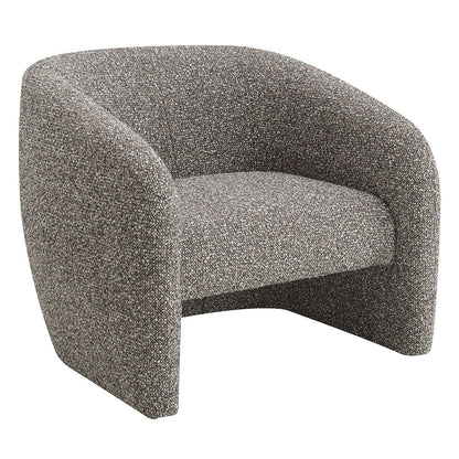 Livia - Accent Chair - Brown & Gray Tweed