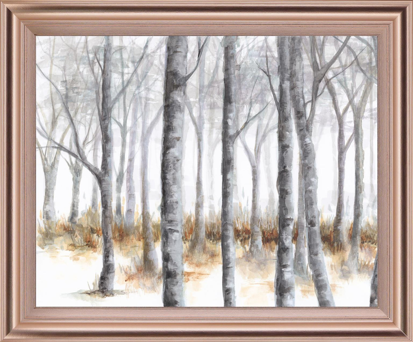 Whispering Silver Woods - 28" x 34" Framed Wall Art