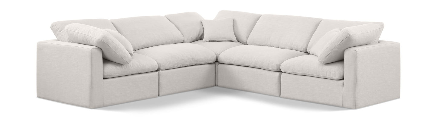 Indulge - Linen 5 Piece Modular Corner Sectional