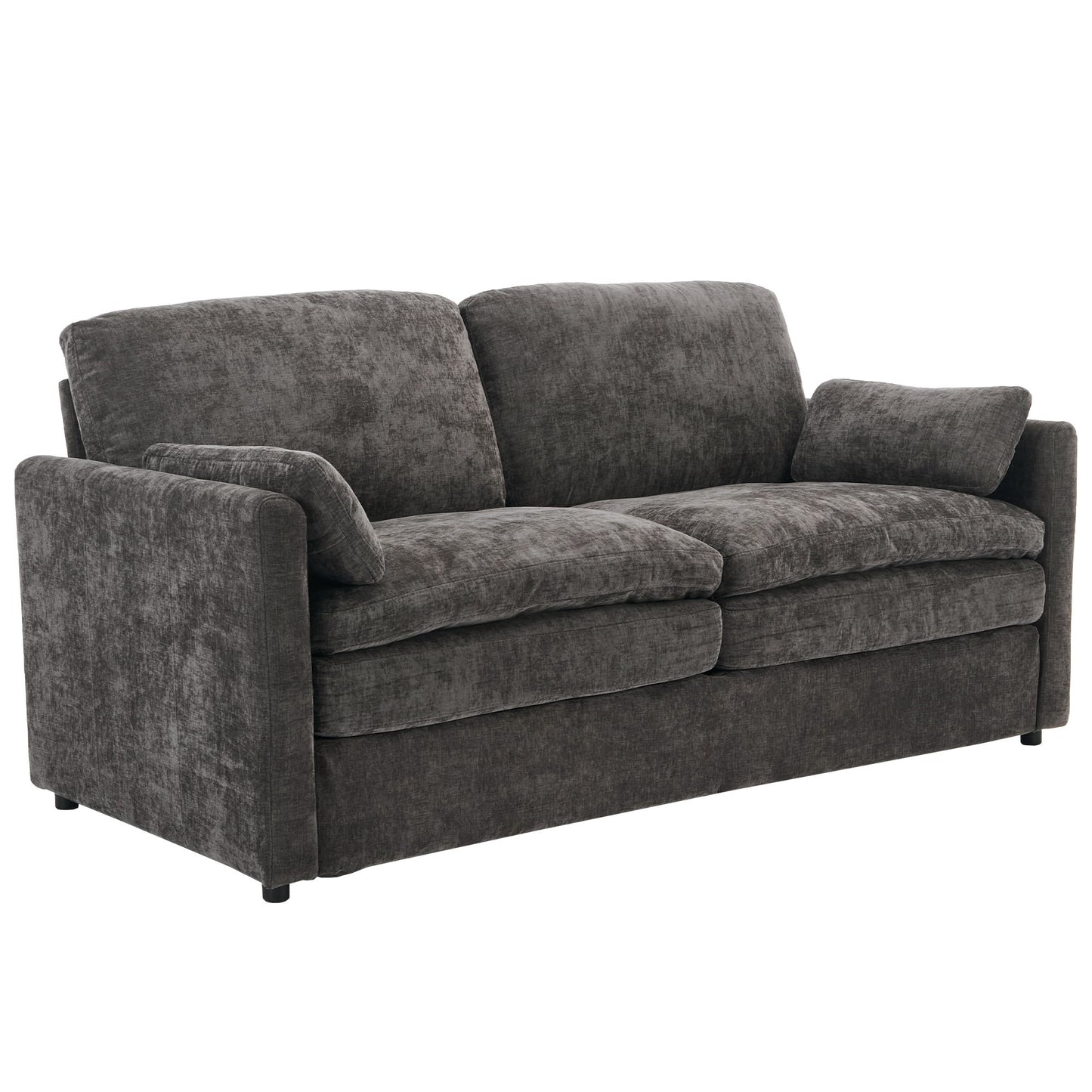 Cozy Upholstered Cushion Loveseat Sofa For Living Room