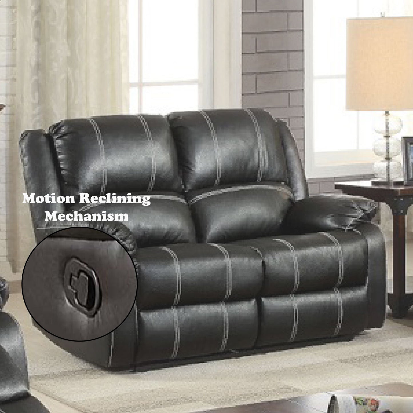Zuriel - Synthetic Recliner Loveseat
