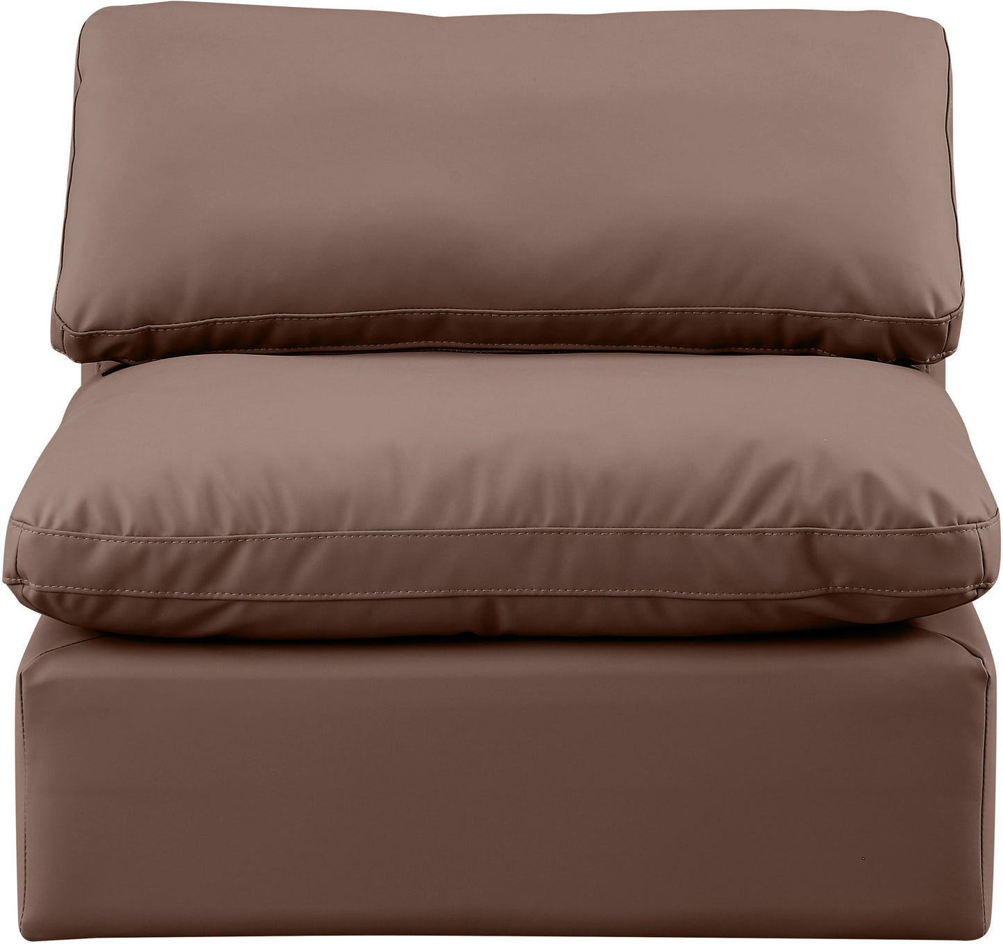 Indulge - Faux Leather Armless Chair