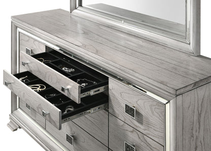 Vail - Dresser & Mirror - Gray