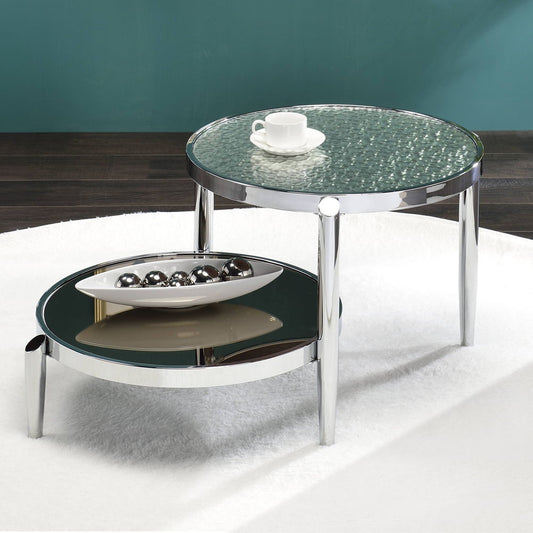 Abbe - Coffee Table - Glass & Chrome