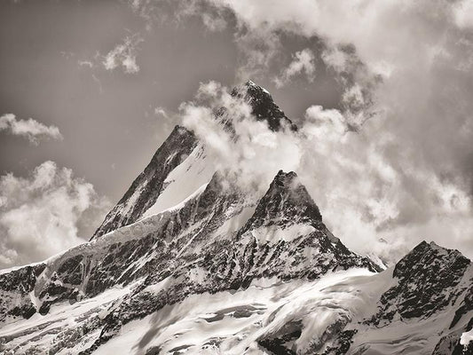 The Schreckhorn In The Bernese Alps By Martin Podt Photography (Framed) - Gray