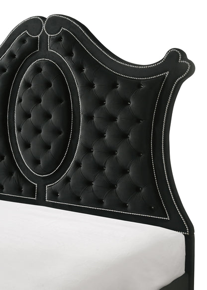 Cameo - King 4 Piece Bedroom Set - Black