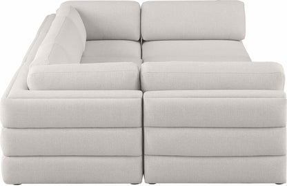 Beckham - 6 Piece Modular U-Shaped Armless Sectional