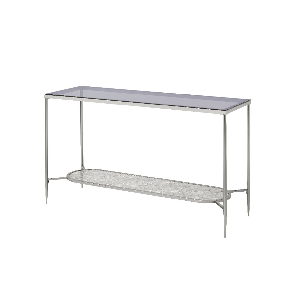 Adelrik - Sofa Table - Glass & Chrome